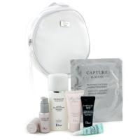 CHRISTIAN DIOR by Christian Dior Travel Set: Lotion + Serum + Night Cream + Eye Cream + Mask + Shower Gel + Bag--6pcs+1bag