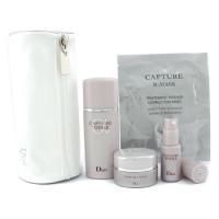 CHRISTIAN DIOR by Christian Dior Travel Set: Capture R-Mask + Capture Totale Cream + Capture Totale Lotion + Capture Totale Concent.--4pcs+1bag