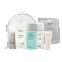 CHRISTIAN DIOR by Christian Dior Travel Set: Cleansing Oil + Lotion + Cream + Essence+ Concentrate + Mask + Shower Gel + Bag--7pcs+1bag