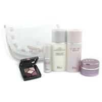 CHRISTIAN DIOR by Christian Dior Capture Totale Travel Set: Cleansing Milk + Lotion + Cream + Serum + Eyeshadow + Bag--5pcs+1bag