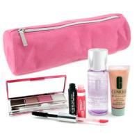 CLINIQUE by Clinique Travel Set: All About Eye+ M/U Remover+ ColorSurge E/S Quad+ Dual-Ended Lipgloss--4pcs+1bag