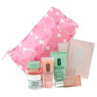 CLINIQUE by Clinique Travel Set: Repairwear 15ml+ All About Eye 5ml+ Moist. Surge 15ml+ Scrub+ Up-Lighting+ Eye Mask+ Bag--7pcs+1bagclinique 