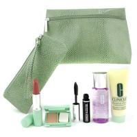 CLINIQUE by Clinique Clinique Travel Set: DDML 50ml + M/U Remover 50ml + Masc. + Compact + Lipstick + 2x Bag--5pcs+2bagclinique 