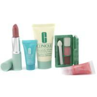 CLINIQUE by Clinique Travel Set: D.D.M.L. + Turnaround Concentrate + Eye Shadow + Lipstick + Lip Gloss + Bag--5pcs+1bag