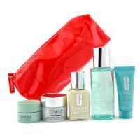 CLINIQUE by Clinique Travel Set: Moisture Lotion 2 + DDML + Turnaround Concentrate + Superdefense + Night Cream + Bag--5pcs+1bagclinique 