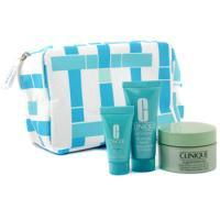 CLINIQUE by Clinique Travel Set: Superdefense 15ml + Turnaround Renewer 7ml + Turnaround Mask 15ml + Bag--3pcs+1bag