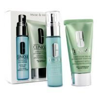 CLINIQUE by Clinique Rescue Renew Set: Continuous Rescue 50ml + Turnaround Concentrate Visible Skin Renewer 30ml--2pcs