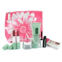 CLINIQUE by Clinique Travel Set: Liquid Soap 50ml + Zero Gravity Cream 15ml + Eye Shadow 1.8g + Mascara 4g + Lipstick 4g +--6pcs+1bagclinique 