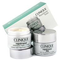 CLINIQUE by Clinique Repairwear Set: Day Cream SPF15 30ml + Intensive Night Cream 30ml--2pcsclinique 