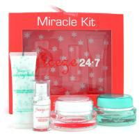 Freeze 24/7 by Freeze 24/7 Miracle Kit: Scrub + Anti-Wrinkle Cream + Int. Anti-Aging Moisturizer + Eye Serum--4pcsfreeze 