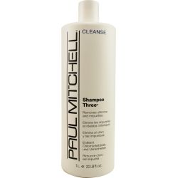 PAUL MITCHELL by Paul Mitchell SHAMPOO THREE REMOVES CHLORINE AND IMPURITIES 33.8 OZpaul 