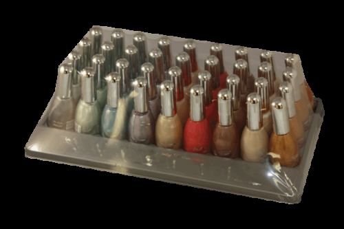 NAIL POLISH 'SILVER CAP' TRAY 3 - 36 PIECES; 9 SHADESnail 