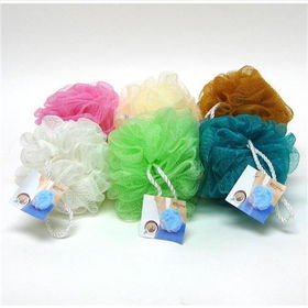 Luscious Bath Mesh Bath/Shower Pouf Case Pack 36