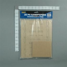 30Ps Assorted Sandpaper Case Pack 50