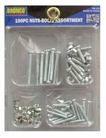 100 Piece Nuts-Bolts Assorted Case Pack 72