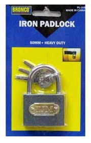 50 mm Iron Padlock Case Pack 72iron 