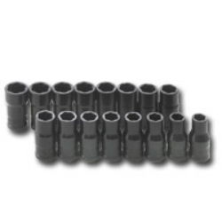 TURBO SOCKET SET 16PC 1/4\" DR SAE& METRICturbo 