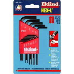 HEX KEY SET 11 PC SAE SHORT .050-1/4IN.hex 