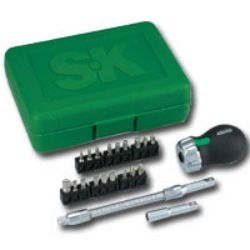 21PC STUBBY RATCHETING SCREWDRIVER SETstubby 