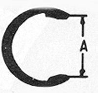 SNAP RING CRES-EXTN. 0.250IN. 0.211 FREE DIA. 20/Psnap 