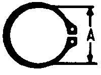 SNAP RING EXTERN. 1.000IN. 0.925 FREE DIA 20/PKsnap 