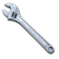 WRENCH ADJUSTABLE 15IN. CHROME PLATEDwrench 