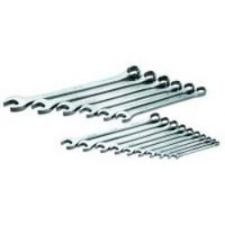 WRENCH SET COMBINATION 16 PC SAE LONG HI POLISHwrench 