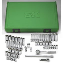 SKT SET 1/4\" DR. FRACT & METRIC 60PCskt 