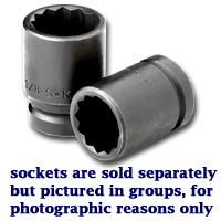 SOCKET IMPACT 1-3/8 3/4IN. DR STD 12 PT THIN WALLsocket 