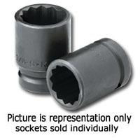 SOCKET IMPACT 2-3/8 3/4IN. DR STD 12 PT THIN WALLsocket 