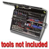 TOOL BOX MEDIUM OPEN TOP MOBILE-BLACK