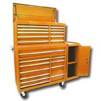 42\" 21 DRAWER CHEST/CABINET W/ RB SLIDES ORANGE