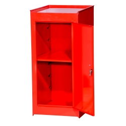 RED SIDE HALF LOCKER-2 DR. W/SHELF