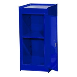 BLUE SIDE HALF LOCKER-2 DR. W/SHELF