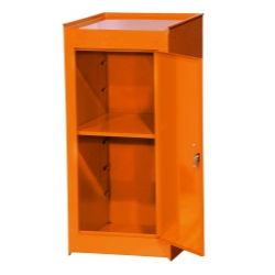 SIDE HALF LOCKER W/SHELF ORANGEside 