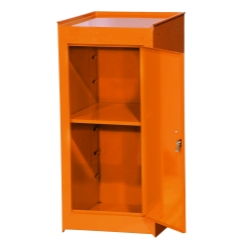 SIDE HALF LOCKER W/SHELF ORANGEside 