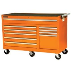 56\" X 24\" 10 DRAWER CABINET ORANGEdrawer 