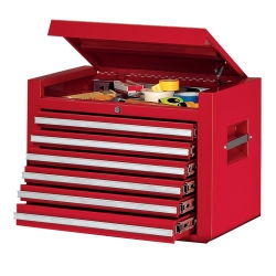 TOP CHEST RED EXTRA DEEP 26\" 6 DRAWER XQLchest 