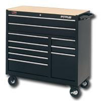 40\" 10 DRAWER BALL BEARING TOOL CABINET BLACK