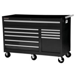 56\" 10 DRAWER BLACK TOOL CABNETdrawer 