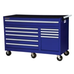 56\" x 24\" 10 DRAWER CABINET BLUEdrawer 