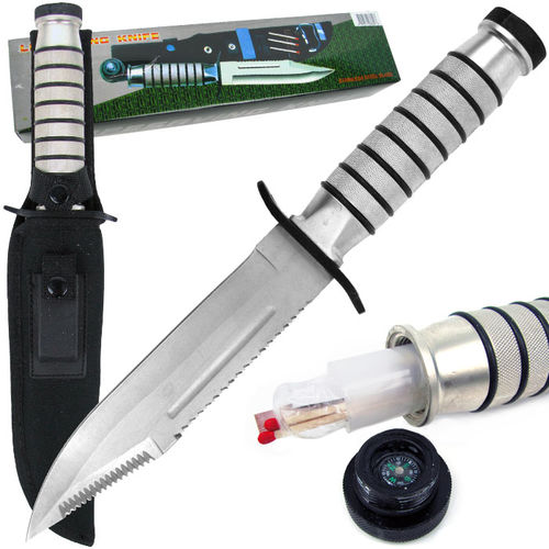 Heavy Duty Stainless Steel Survival Knife w/ Sheath 16 inch