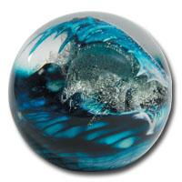 CRYSTAL PAPERWEIGHT WAVEcrystal 