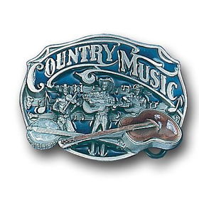 Pewter Belt Buckle - Country Musicpewter 