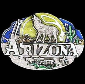 Pewter Belt Buckle - Arizona Howling Wolfpewter 