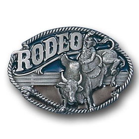 Pewter Belt Buckle - Rodeo Bull Riderpewter 