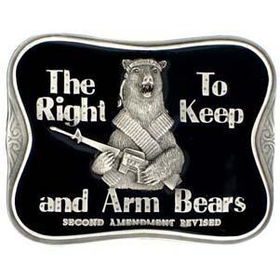 Pewter Belt Buckle - The Right To Keep and Arm Bearspewter 