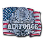 Military Belt Buckle - US Air Force/Flag