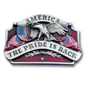 Belt Buckle - American Pride is Backpewter 