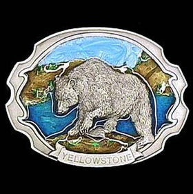 Belt Buckle - Yellowstone Bearpewter 
